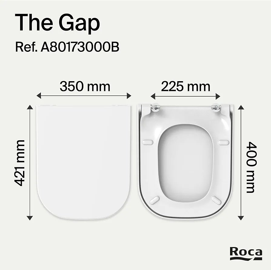Tapa y asiento de Supralit - A80173200B - Roca The Gap - Imagen 2
