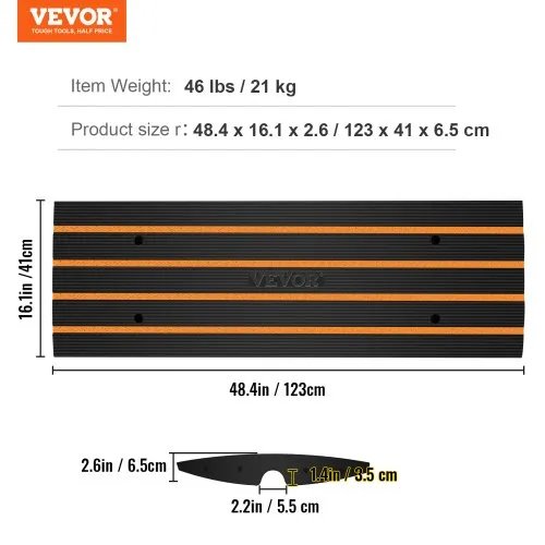 Rampa - 122 x 40,5 x 6,5 cm - VEVOR - Imagen 2