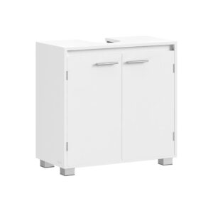 VASAGLE Armario bajo lavabo de baño con compartimentos y patas