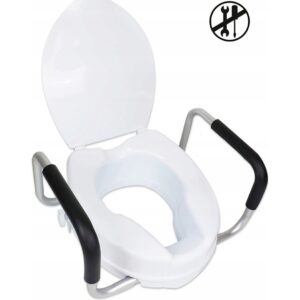 Asiento de inodoro elevado PEPE con asas