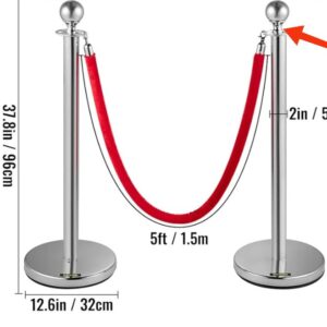 Poste Separador de Cinta Extensible.