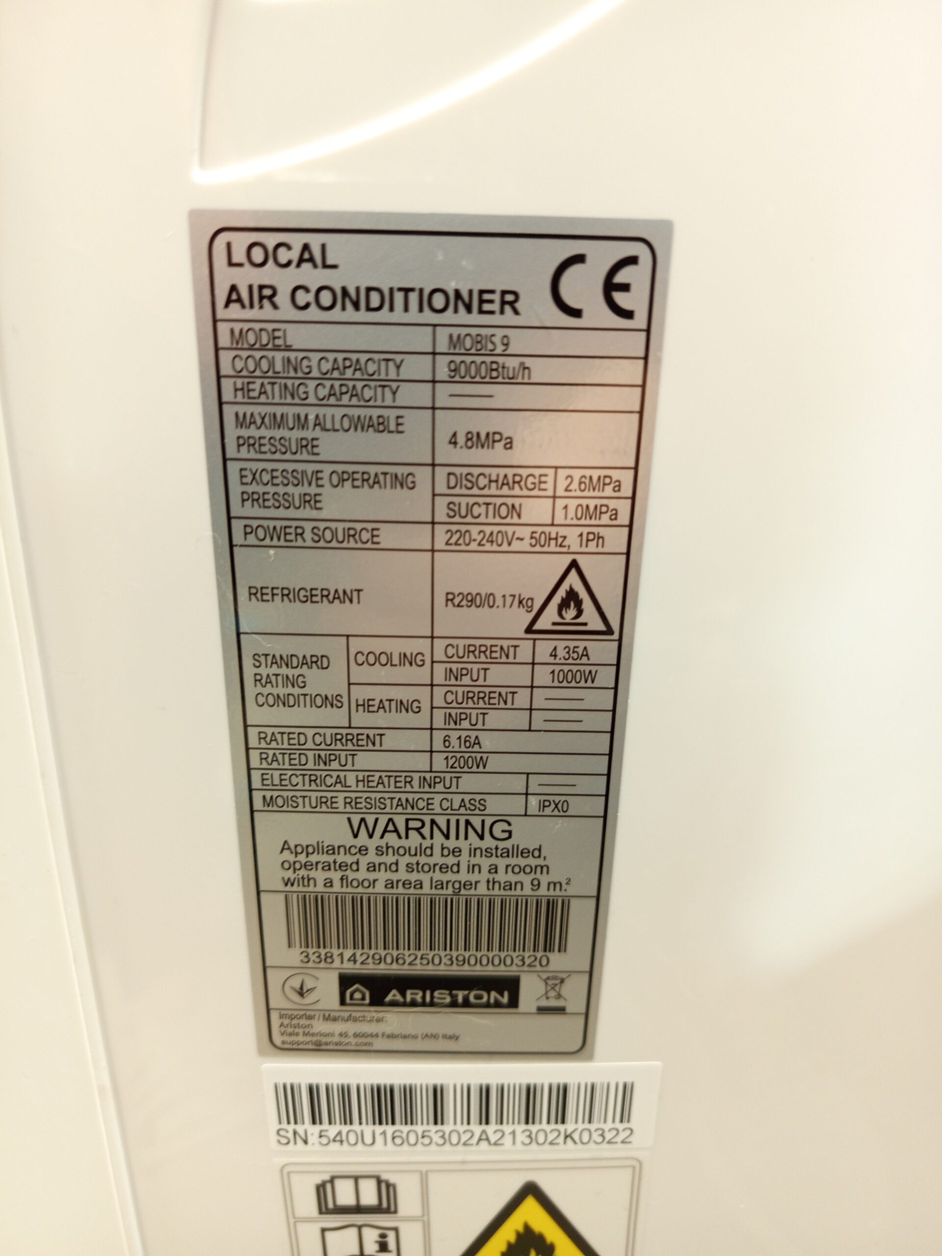 Ariston, Mobis 9 - Pinguino Aire Acondicionado - Imagen 4