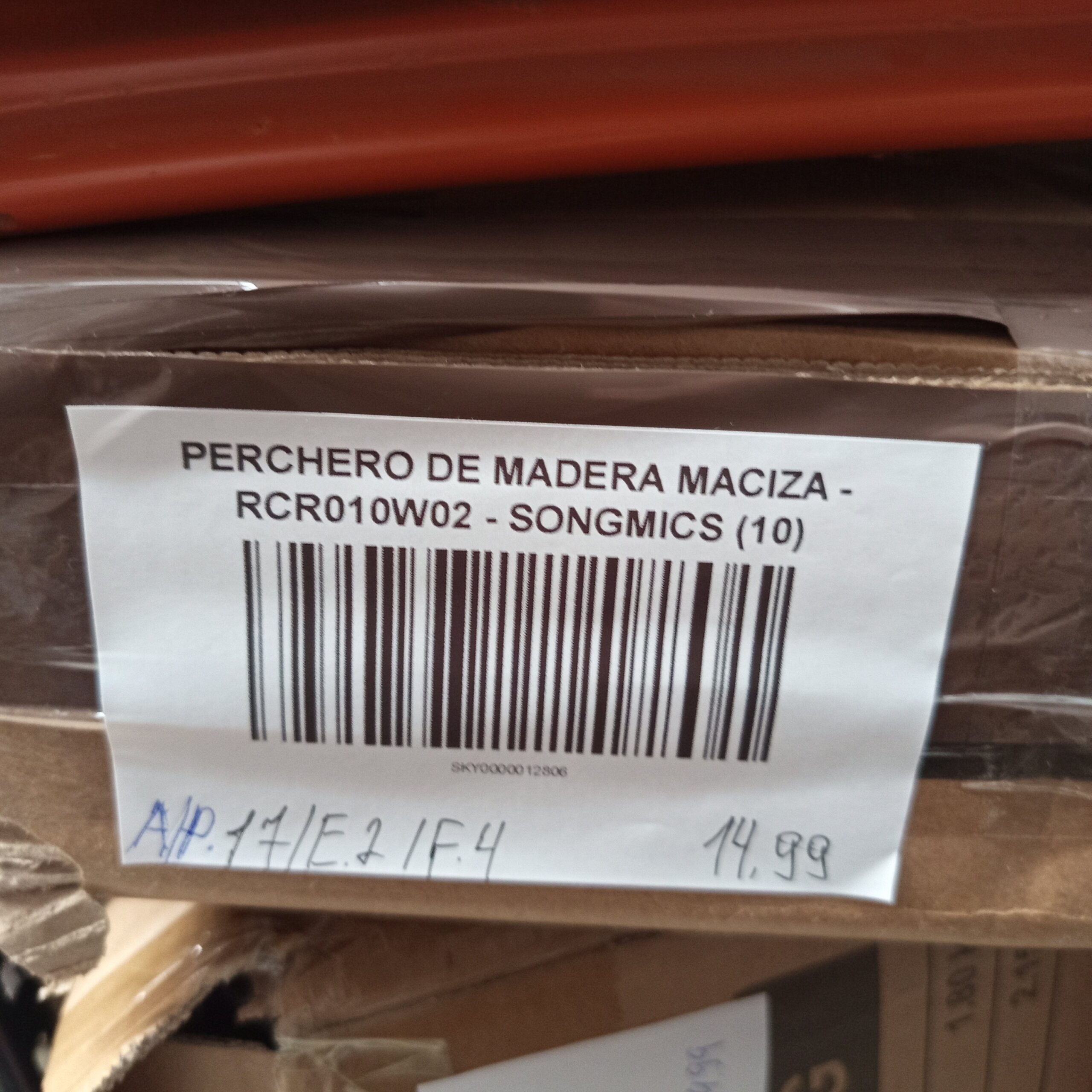 Perchero de Madera Maciza - RCR010W02 - SONGMICS. - Imagen 6