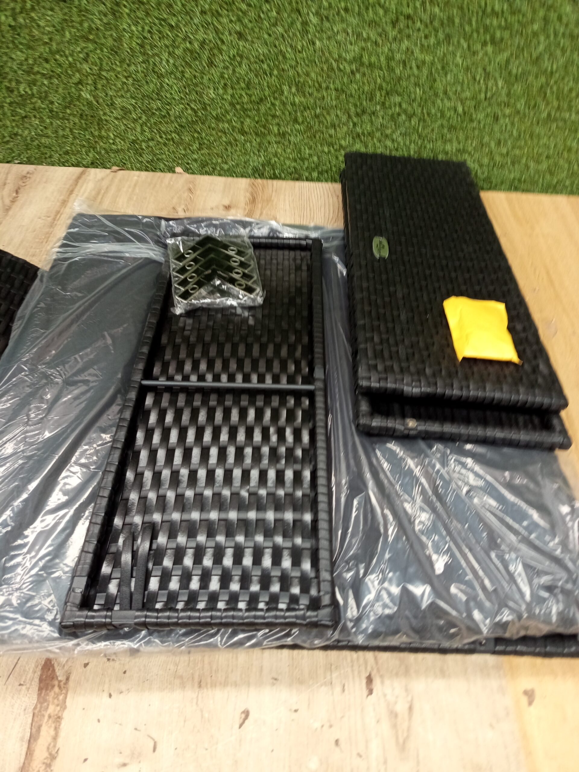 vidaXL Reposapiés de jardín y cojín. - Imagen 3