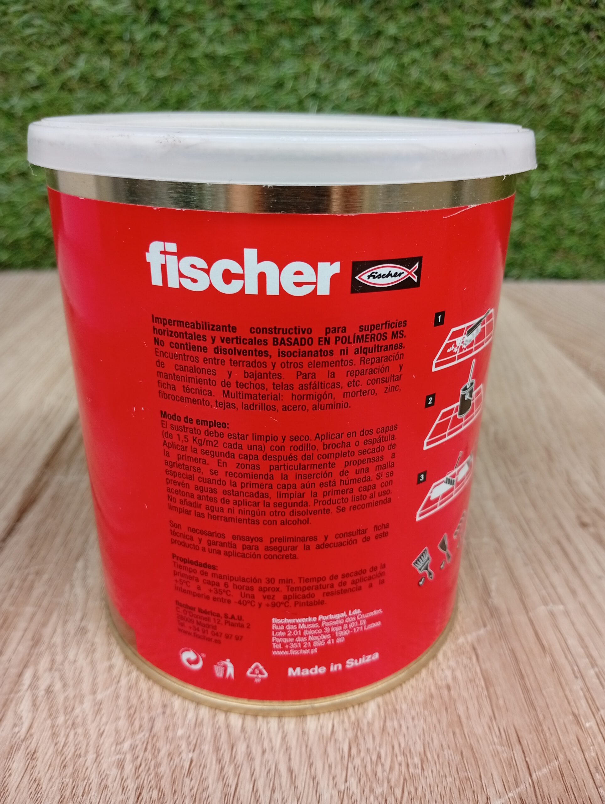 Pintura MS Marrón - 1 kg - FISCHER - Imagen 3