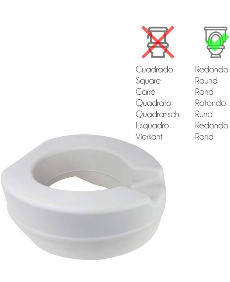 Komfortabel - Asiento WC elevado 37cm - Imagen 3