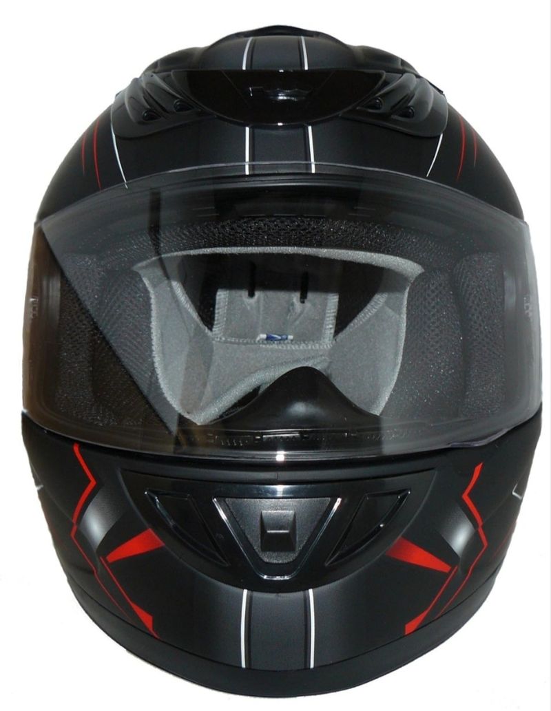 Casco de moto H510 Arrow mate negro/rojo - S - Imagen 3