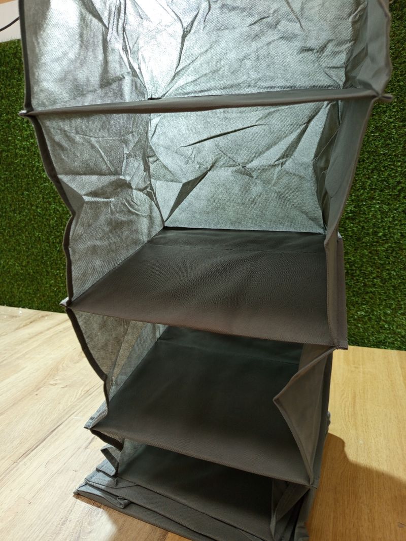 Organizador armario Amazon Basics gris. - Imagen 3