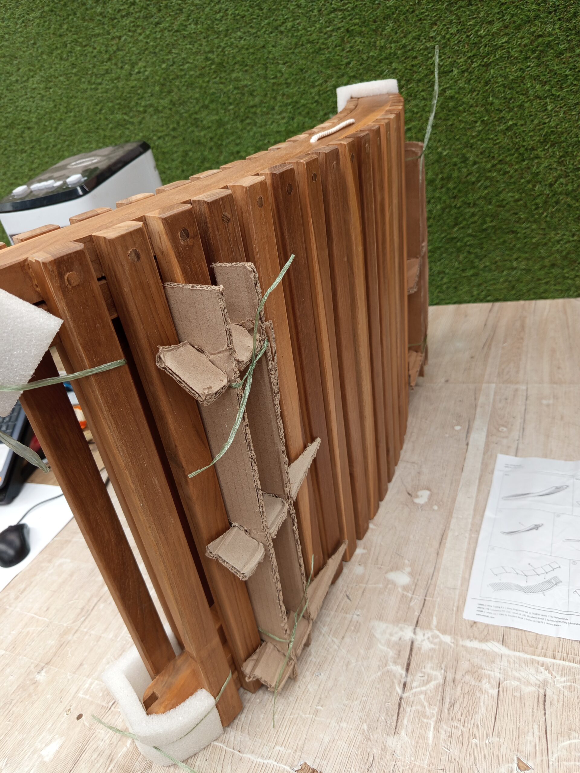 vidaXL Tumbona con Cojin Jardín Patio Exterior Interior Mueble con Respaldo Ajustable - Imagen 4