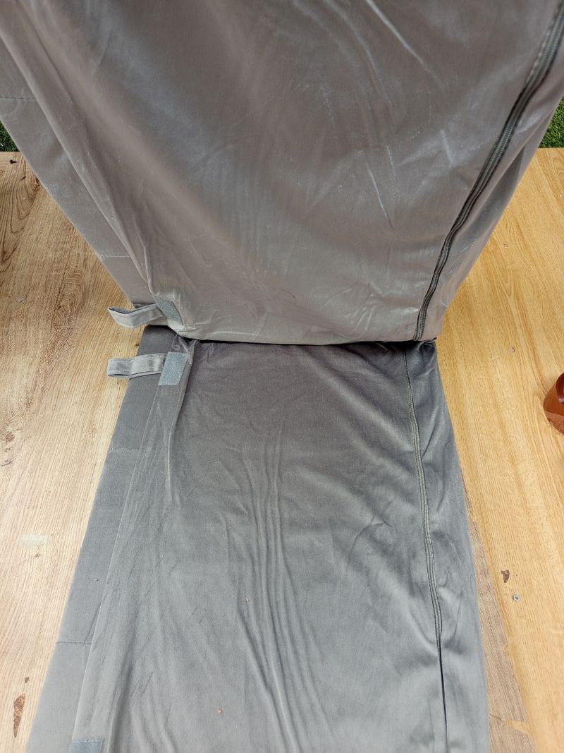 Cabecero cama terciopelo gris - 2 piezas - Imagen 4