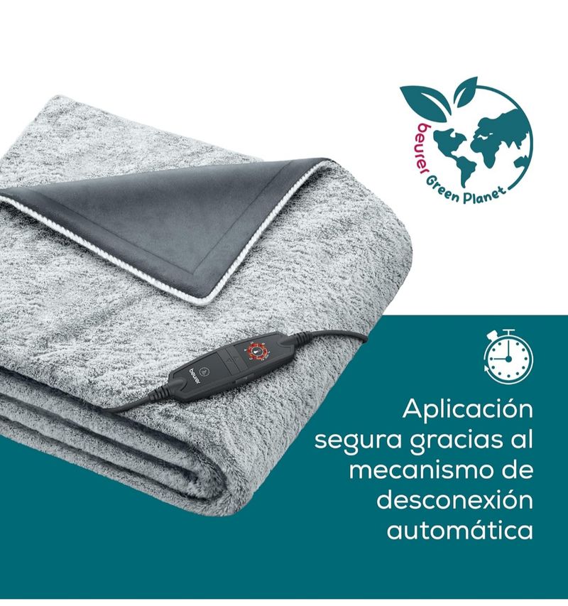 Manta eléctrica Beurer - Gris - Imagen 4
