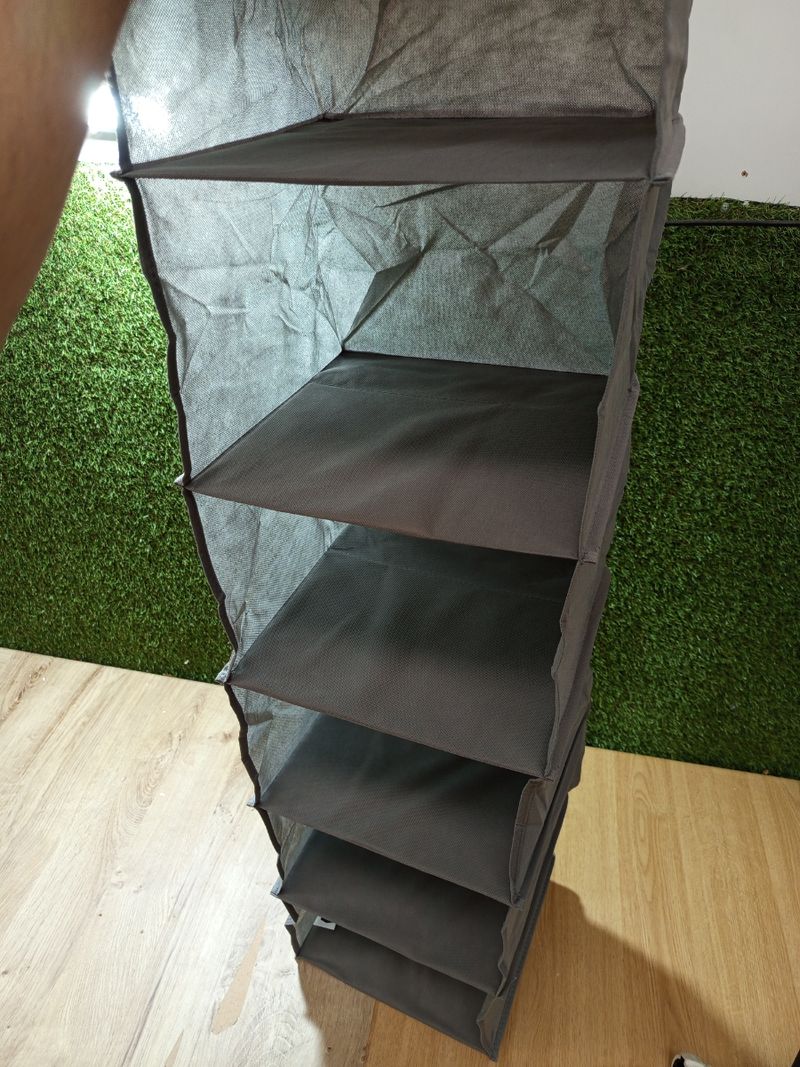 Organizador armario Amazon Basics gris. - Imagen 4