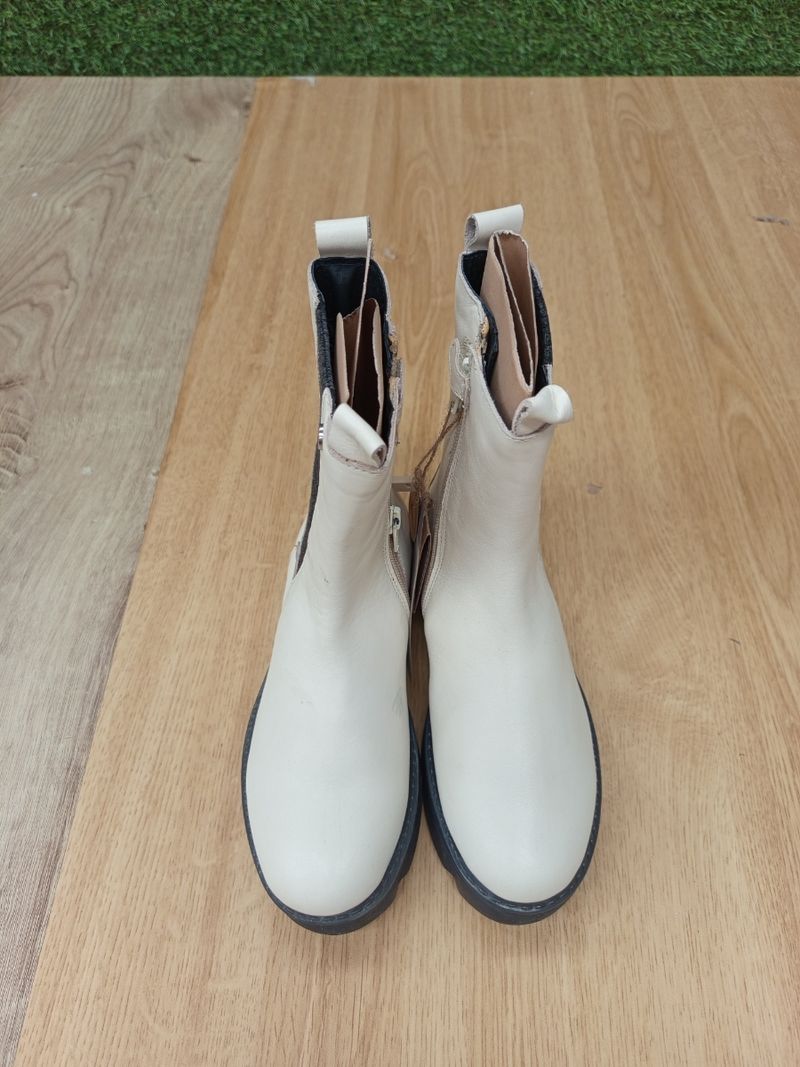Botas Gioseppo Piel Crema - Imagen 4