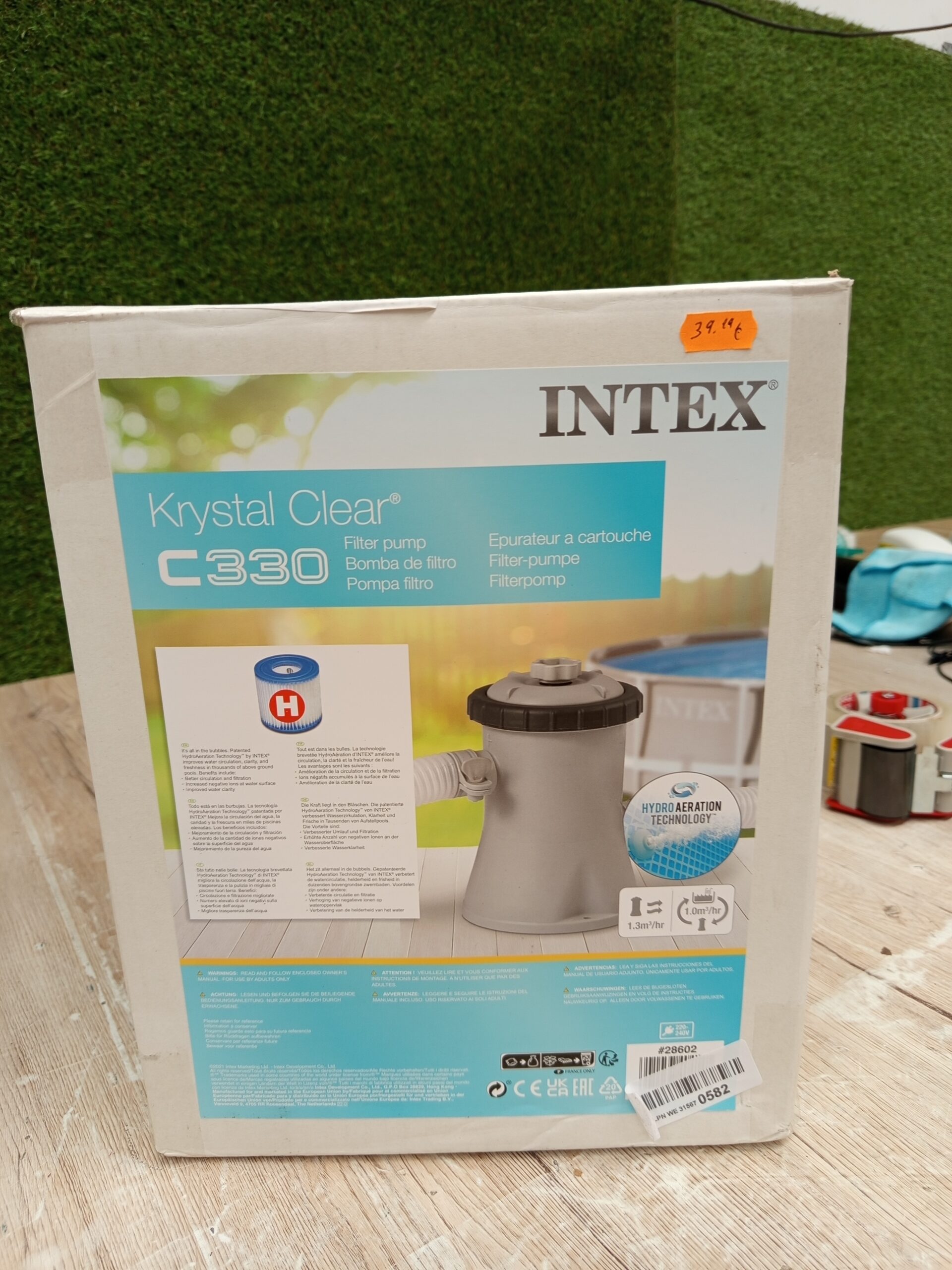 Intex 330 GPH Cartridge Filter Pump(220-240 Volt) - Imagen 4