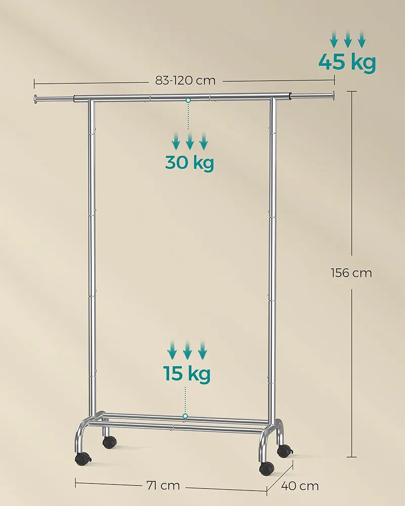 Perchero Extensible - HSR134E01 - SONGMICS. - Imagen 2