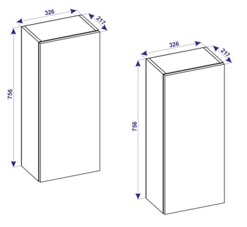 Muebles de baño gabinete alto. - Imagen 2