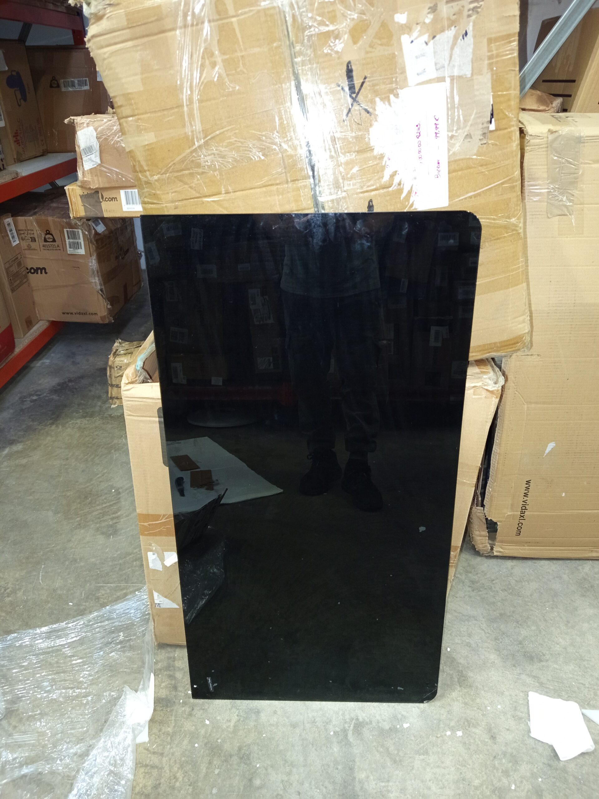 Superficie De Mesa Cuadrado Negro Cristal Templado - Imagen 2