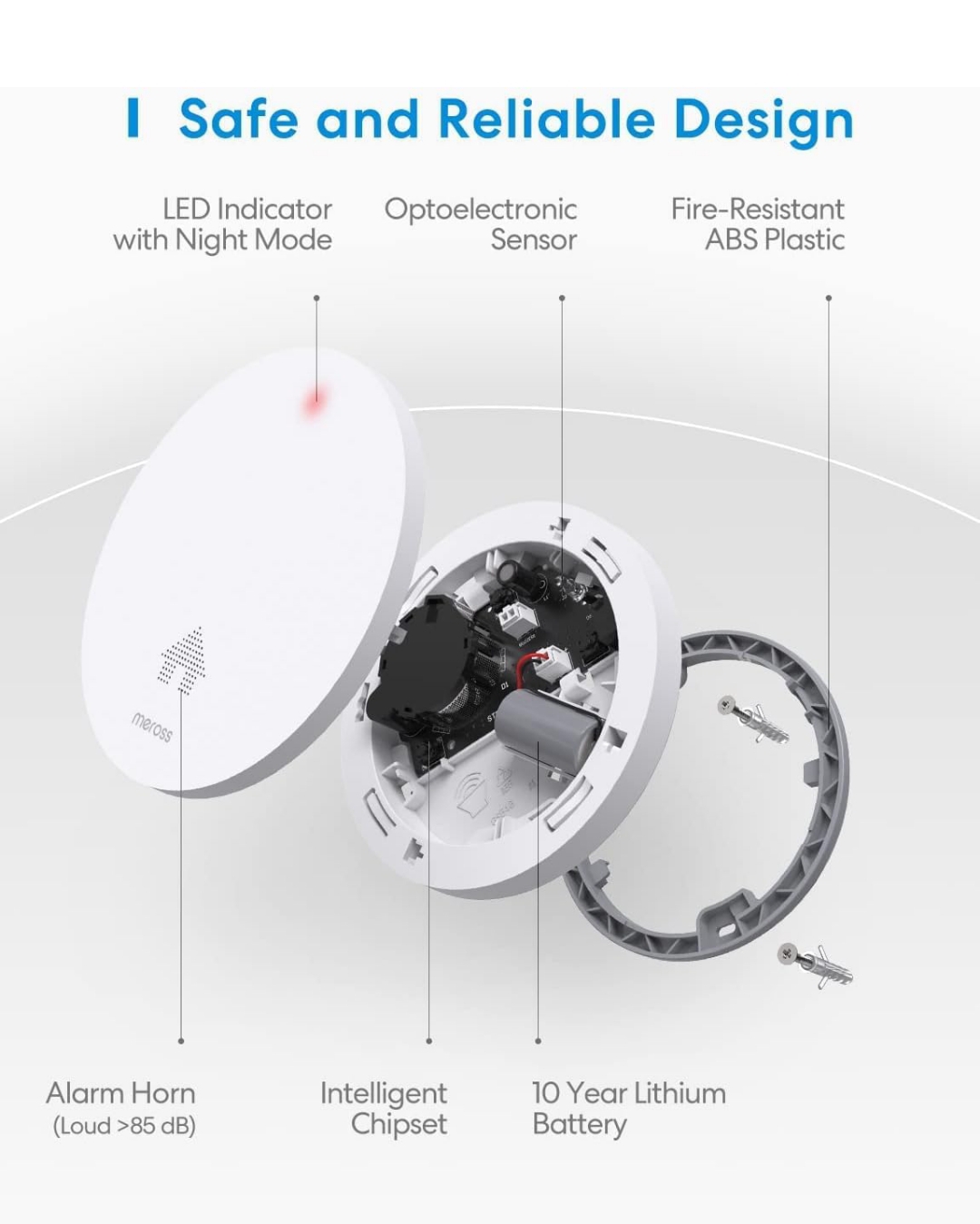 MEROSS Detector de humo - Imagen 2
