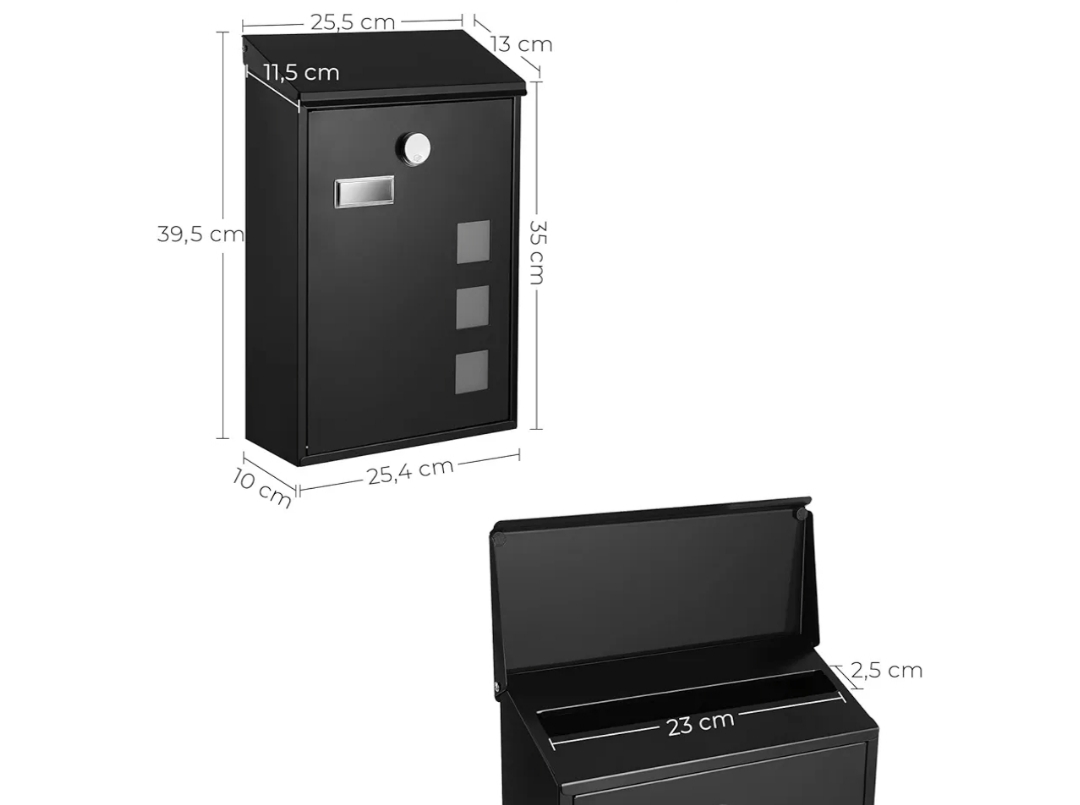 SONGMICS - Buzón de Pared Moderno - Imagen 2
