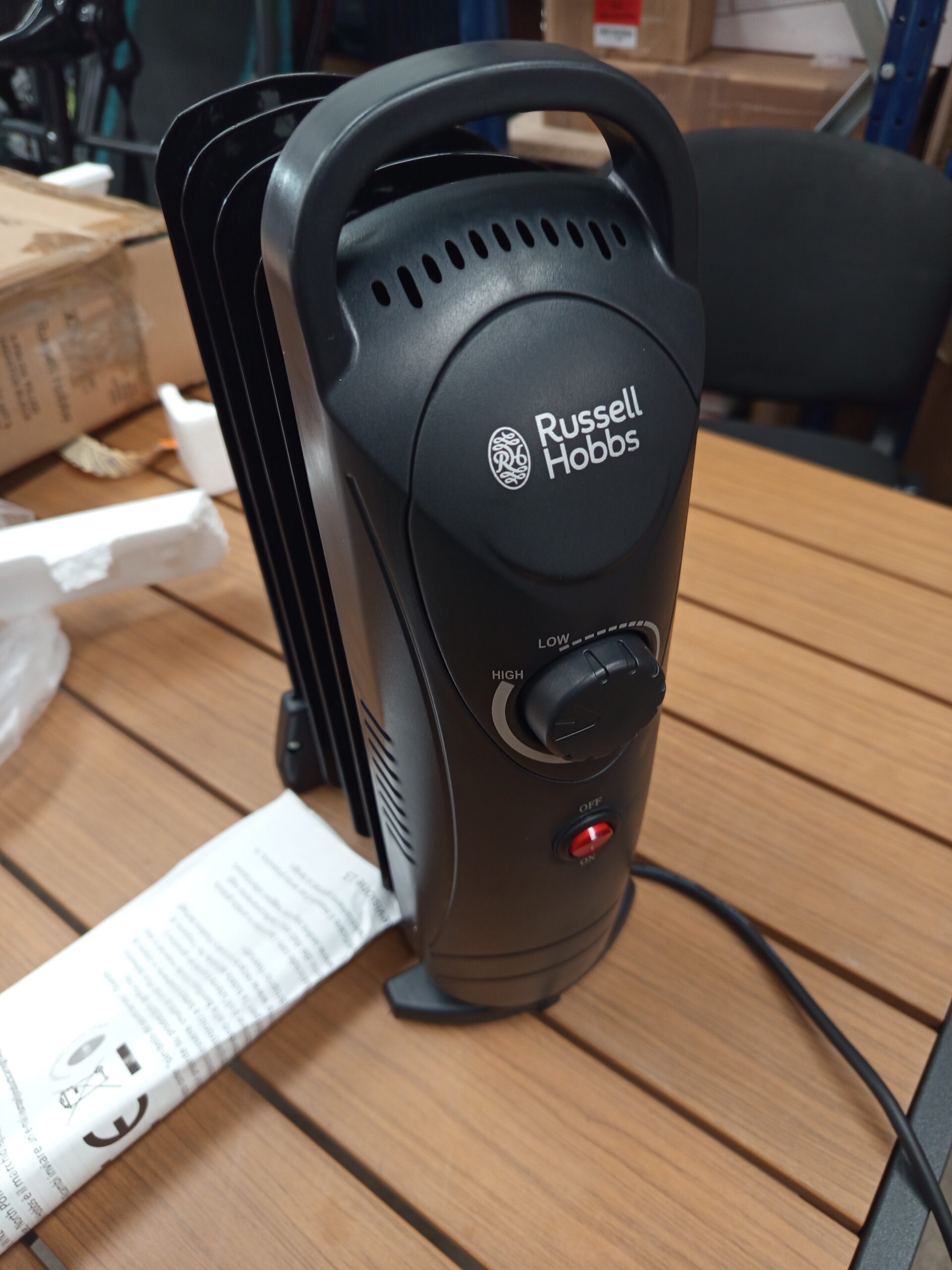 Radiador de 650 W Lleno de Aceite, Calefactor Eléctrico Portátil de 5 - Imagen 2