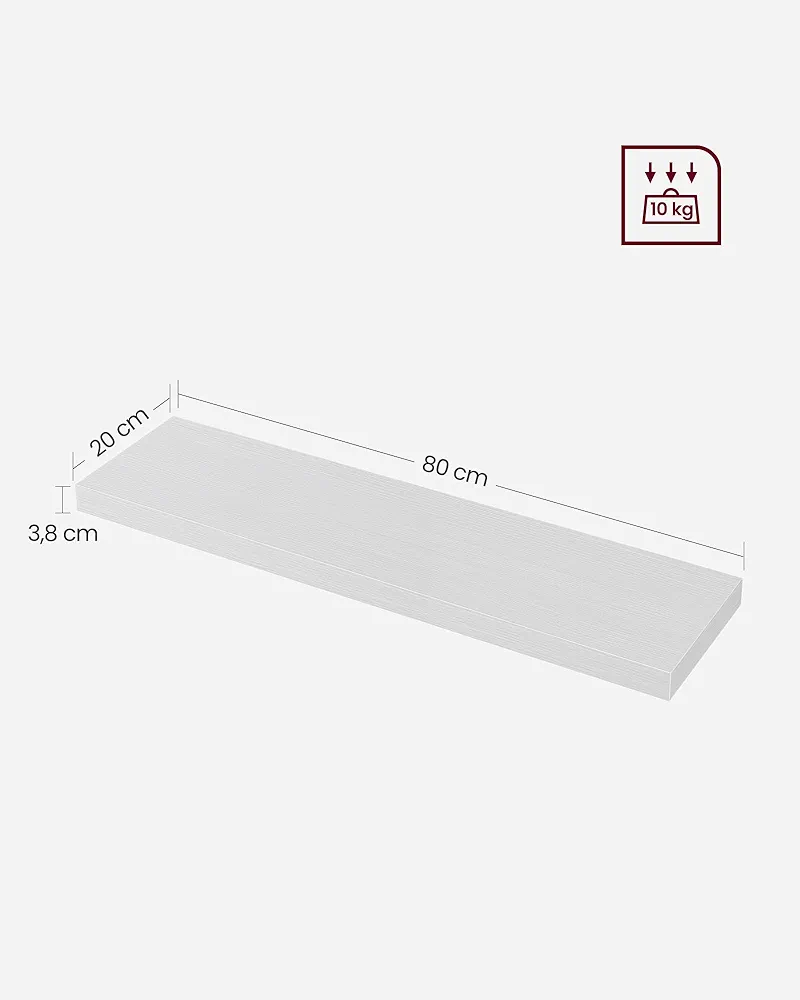 Estante de pared flotante - LWS028W44 - VASAGLE - Imagen 2