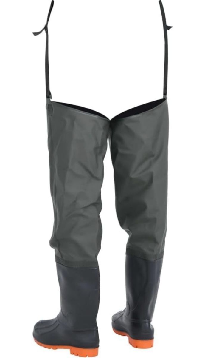 Botas de agua pesca - Negro/Gris - Imagen 2