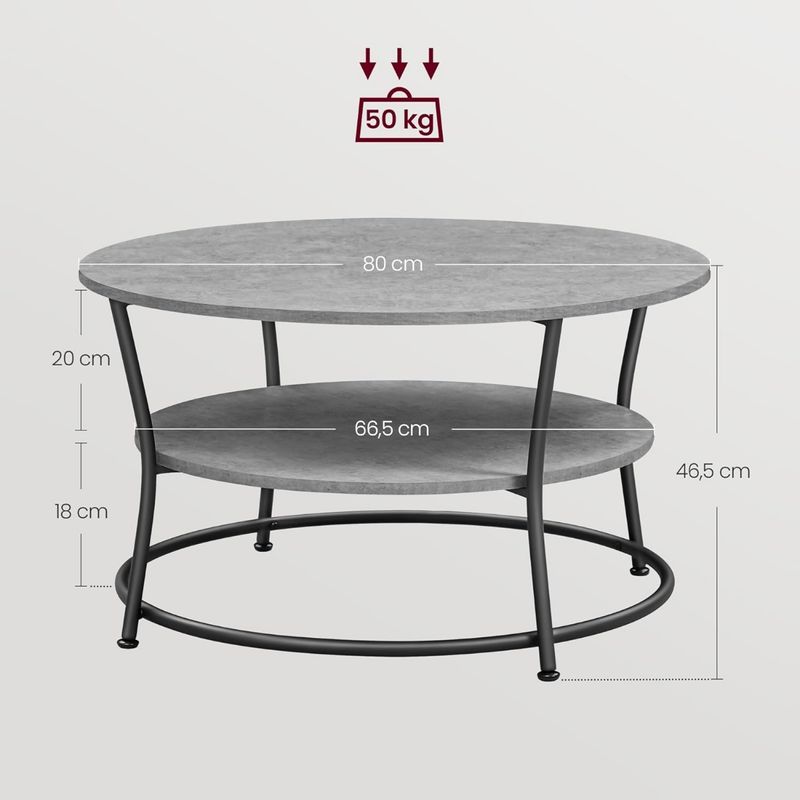 Mesa de centro - LCT080G78 - Songmics. - Imagen 2
