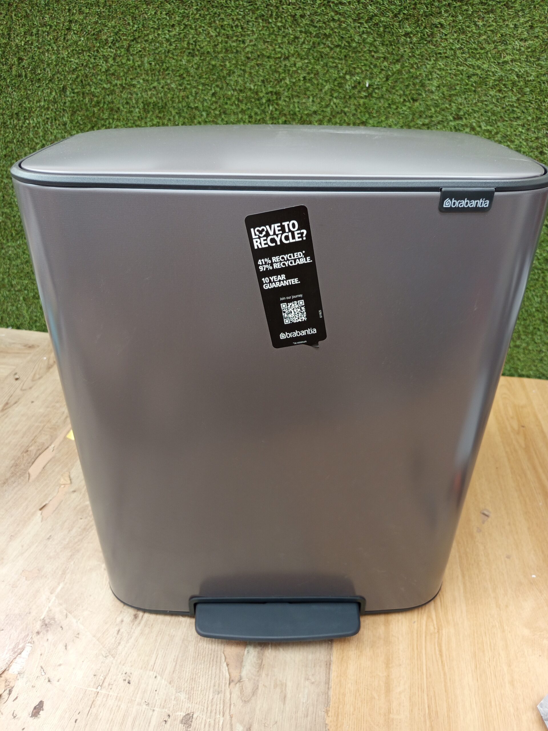 Brabantia cubo de basura 2x30L - Imagen 2