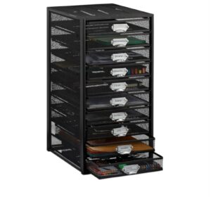 Relaxdays Organizador Escritorio con 10 Cajones.
