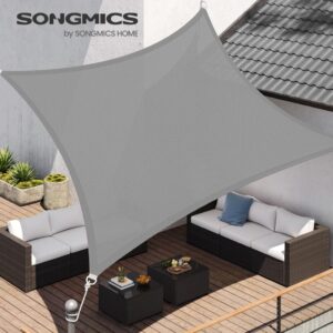 SONGMICS Vela de Sombra de 3 x 4 m.