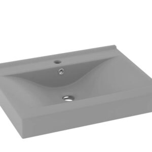 Lavabo cerámico gris vidaXL