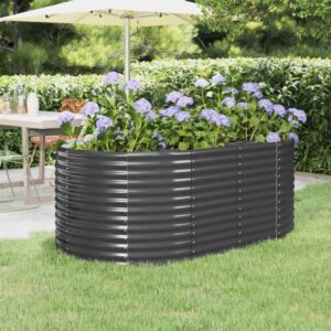 Jardinera arriate acero - 175x100x68cm - vidaXL
