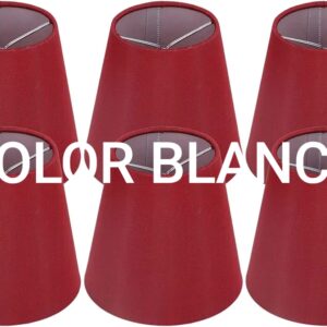 Juego de 6 - pantallas de lámpara BLANCAS