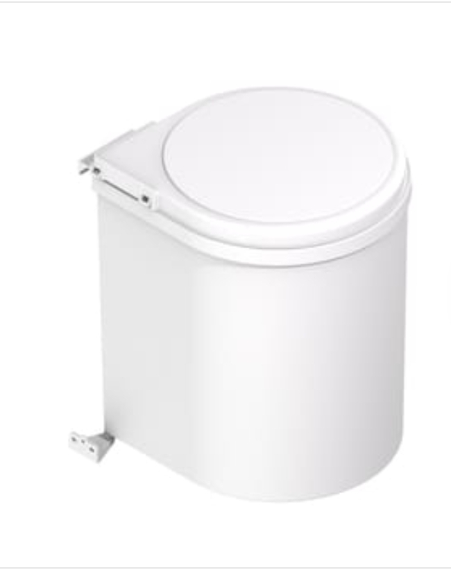 Cubo de basura redondo y giratorio