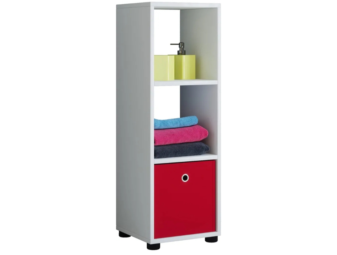 VCM Estantería de Madera para Libros Deco estantería para Libros Benas-3 Blanco