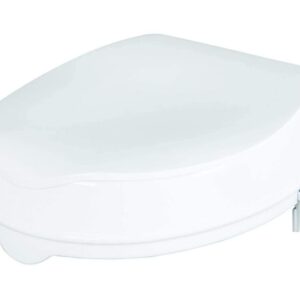 Homecraft - Asiento elevador inodoro blanco.