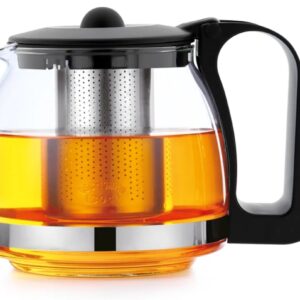 t24 Tetera de cristal con colador