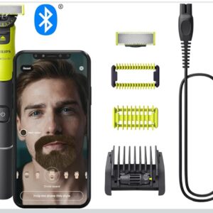 Philips OneBlade 360 con Bluetooth, Recortadora para Barba y Cuerpo, QP4631/30.