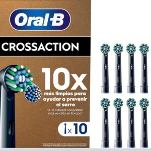 Oral-B Pro CrossAction Cabezales De Recambio ORIGINALES, Negro