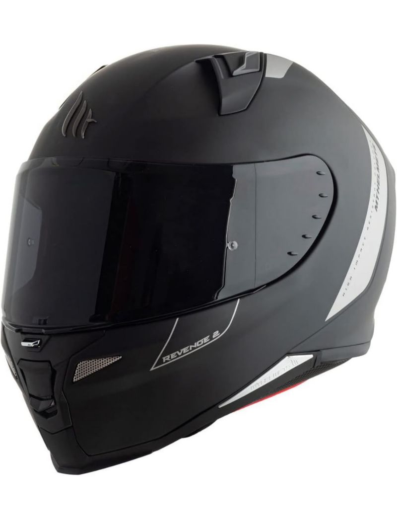 Casco MT Helmets Revenge 2 Negro brillante.