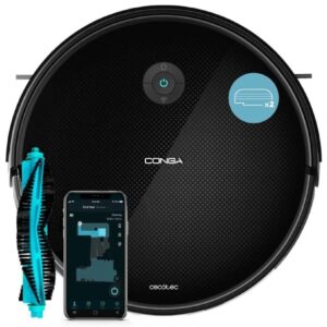 Cecotec Robot aspirador Conga 2499 Ultra X-Treme con tecnología giroscópica, friega, aspira y barre a la vez,