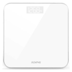 Báscula De Baño Digital RENPHO, Báscula De Peso Corporal De Alta Precisión Con Pantalla Iluminada