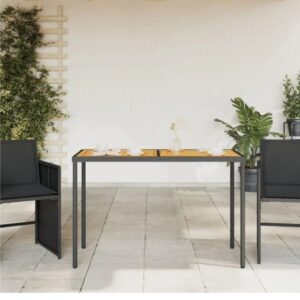 Mesa jardín madera vidaXL - negra.