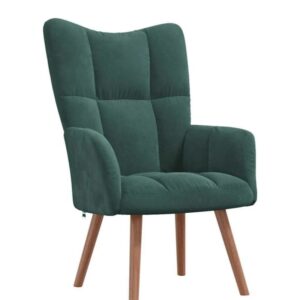 Sillón relax terciopelo verde oscuro vidaXL