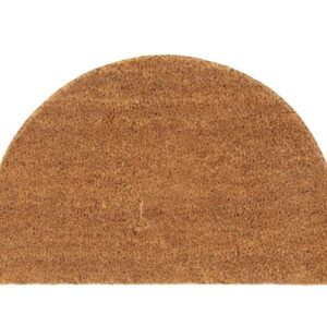 Felpudo coco vidaXL semicircular marrón