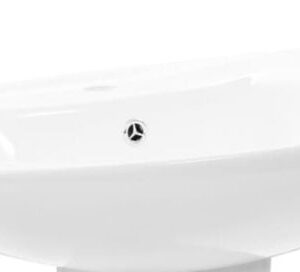 Lavabo cerámico blanco 650x520x200mm