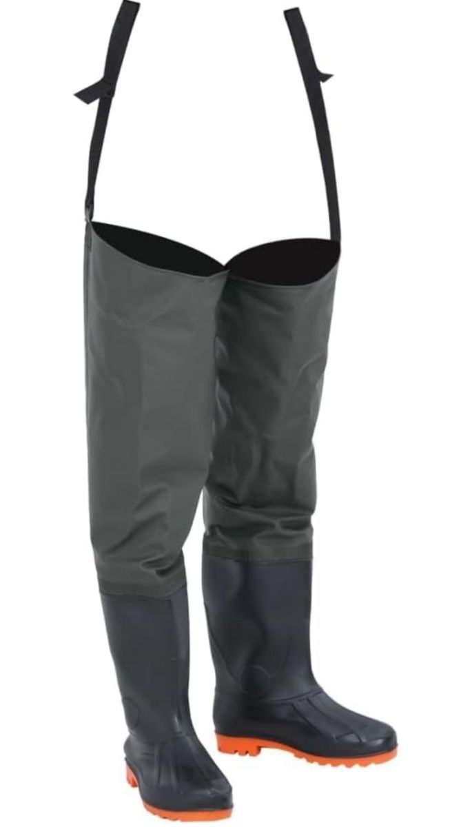Botas de agua pesca - Negro/Gris