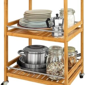 BAKAJI - Carrito de Cocina 3 niveles
