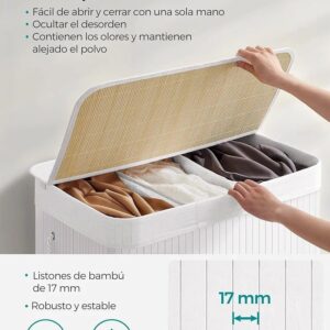 Cesta ropa SONGMICS LCB091W01