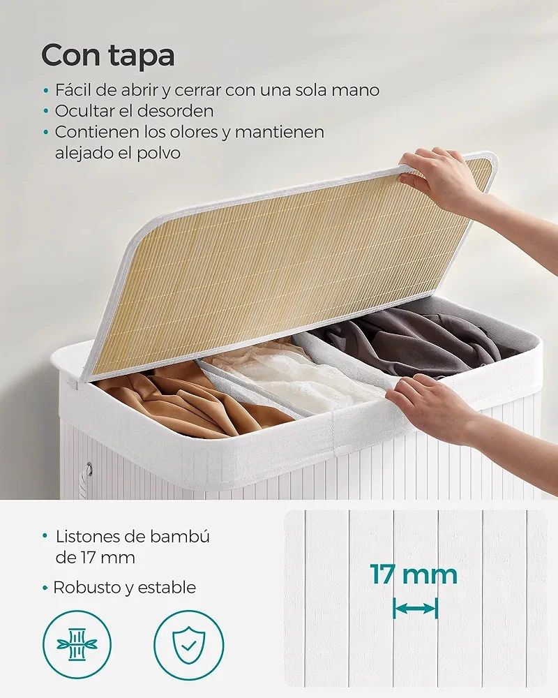Cesta ropa SONGMICS LCB091W01